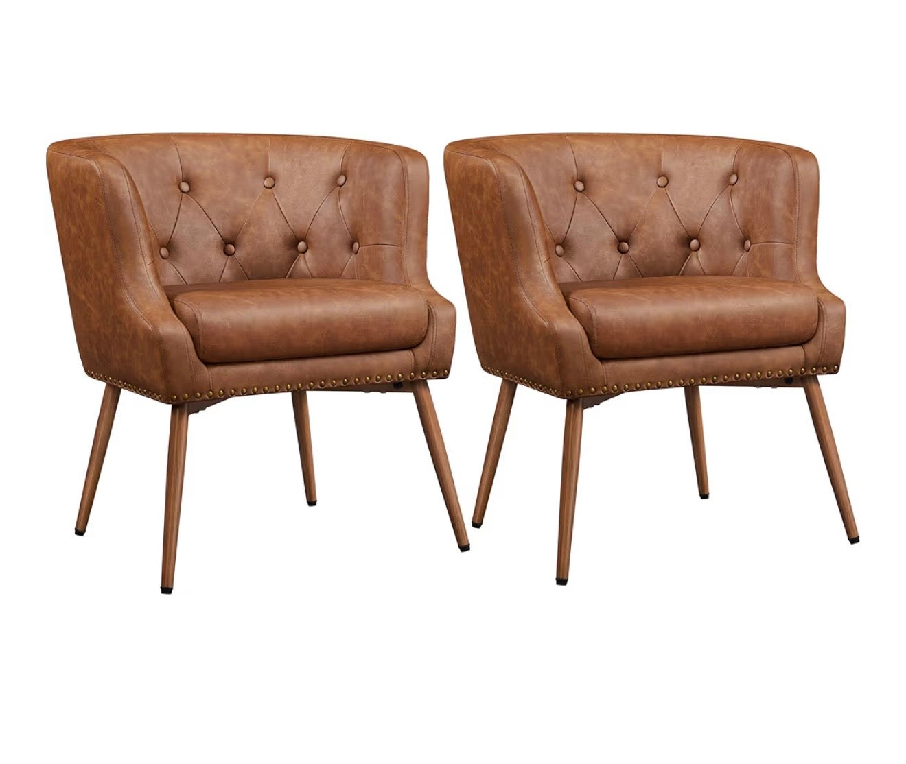 Brown Accent Chair (Set of 2) Rental