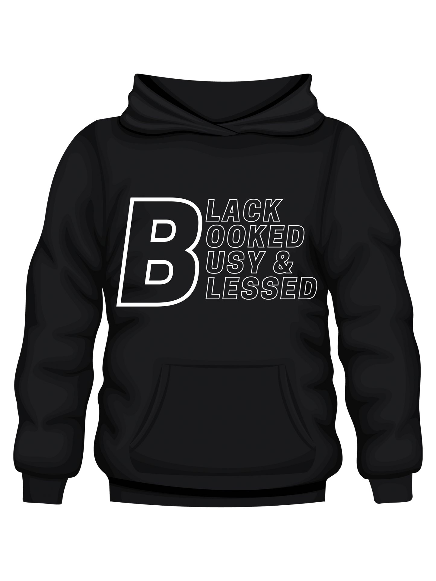 Black Booked Busy & Blessed Hoodie