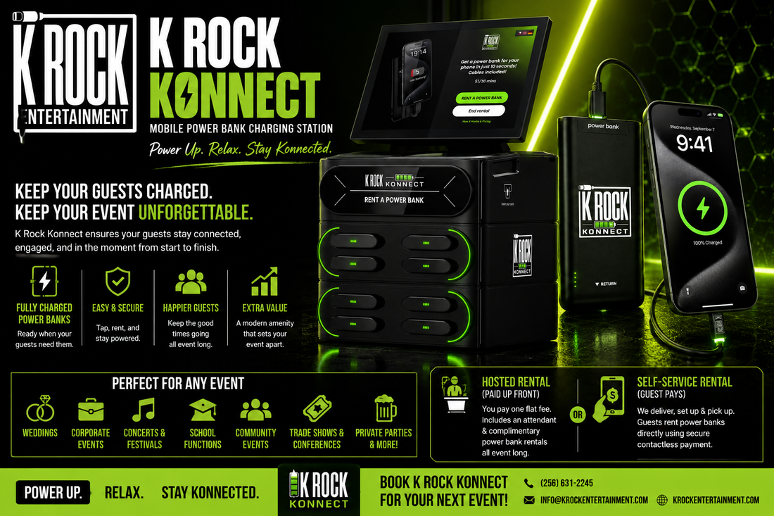 Why Every North Alabama Event Needs a Mobile Charging Station | K Rock Konnect