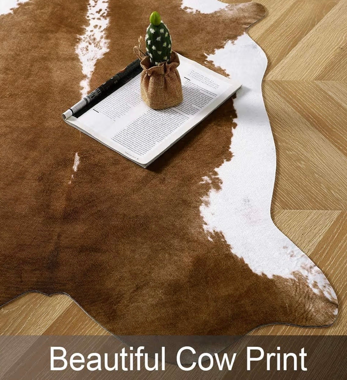 Cow Print Rug Rental