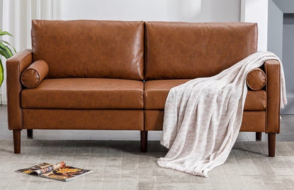 Brown Leather Loveseat Couch Rental