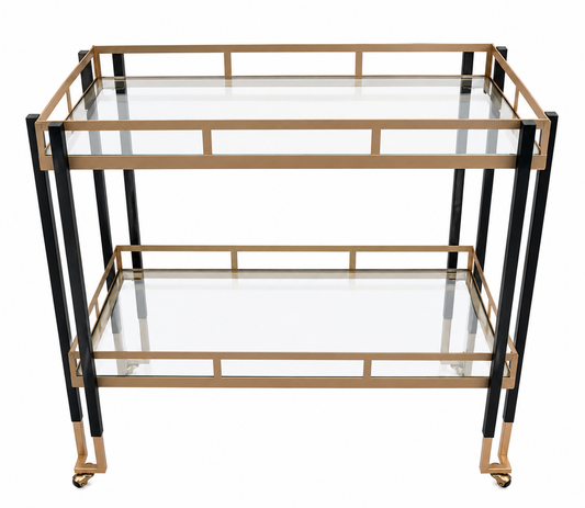Luxury Gold Serving Bar Cart Rental